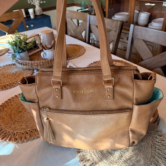 White Elm Gemini Convertible Backpack Almond - Picture 7 of 11